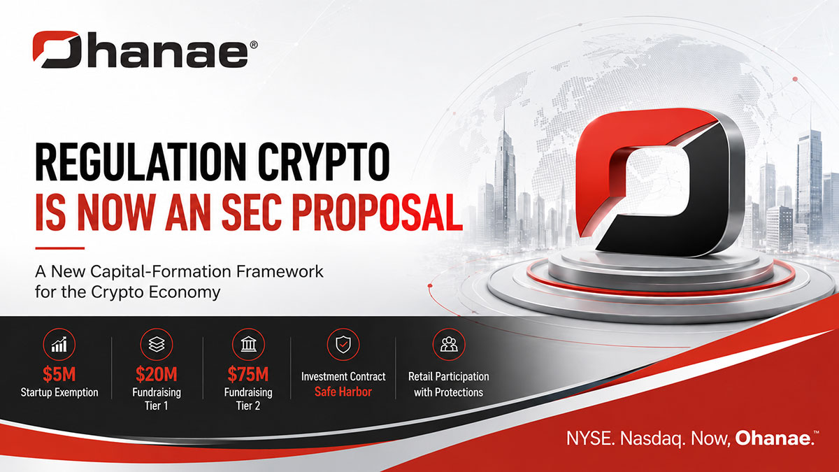Regulation Crypto Is Now an SEC Proposal: A New Capital-Formation Framework for the Crypto Economy
