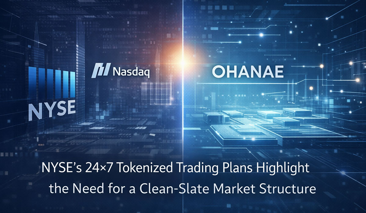 NYSE's 24×7 Tokenized Trading Plan Reinforces the Case for a Clean-Slate Market Structure